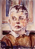 Junge 002, Portrait, Pastell